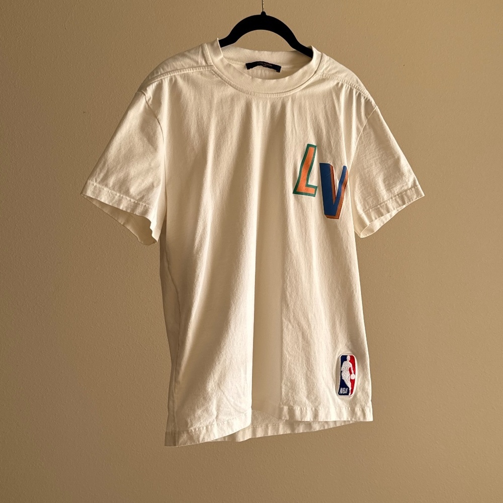Louis Vuitton x NBA LV Virgil Abloh National Basketball Association White Tee